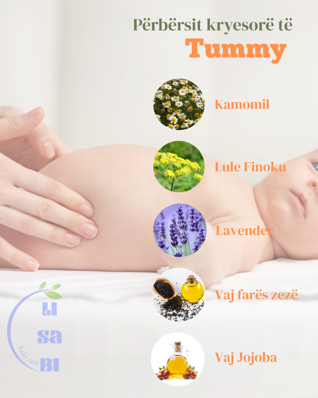Tummy Oil- Vaj qetësues për kolikat e barkut apo konstipacionin