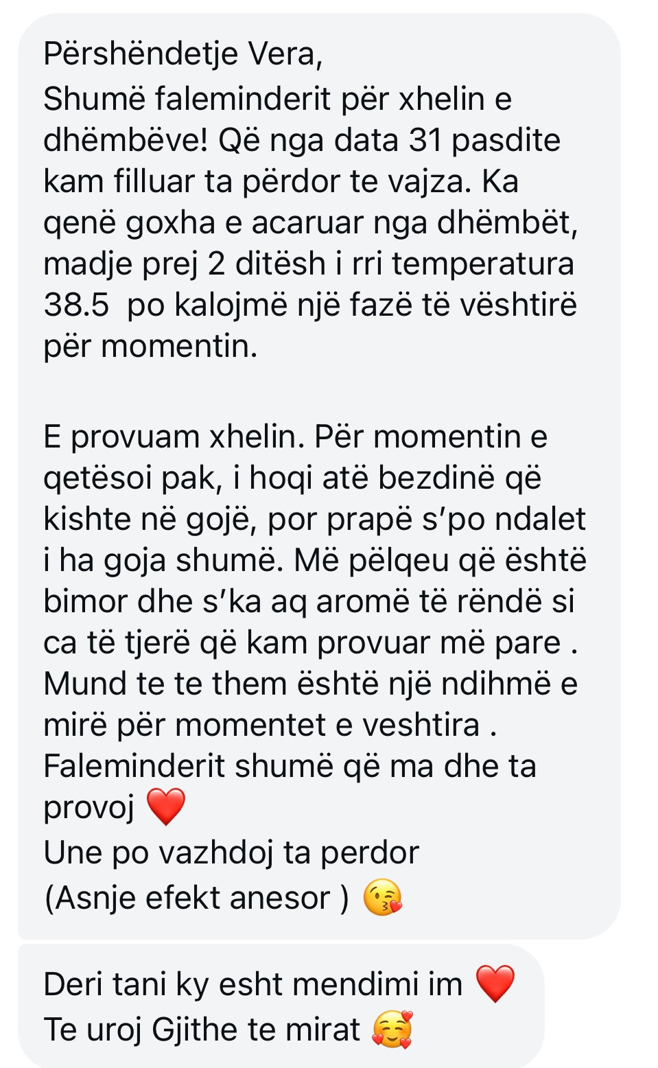 Teething Oil- Vaj qetësues për mishrat e dhëmbëve