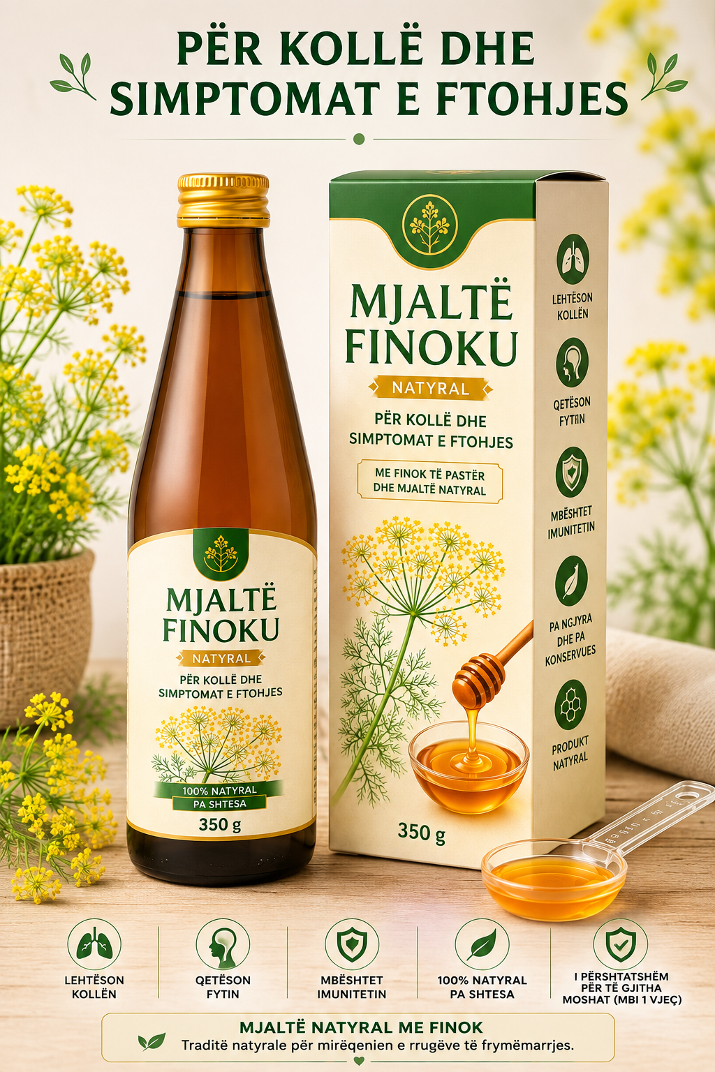 Mjalt Finoku (shurup për kollën)